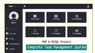 Complete Employee Task Management System using PHP and MySQL [upl. by Novak]