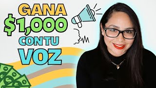 COMO GANAR DINERO EN INTERNET CON TU VOZ Trabajo desde casa SIN EXPERIENCIA  Liz Romero Oficial [upl. by Eugen]