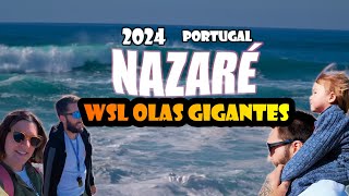 🏄‍♂️🤙🏼🌊NAZARÉ ¡Campeonato OLAS  GRANDES DEL MUNDO 2024 WSL PORTUGAL Gigantes de Nazaré Portugal [upl. by Risan845]