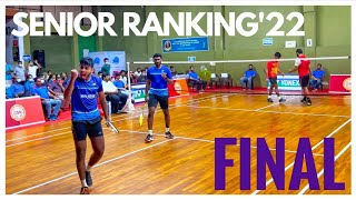 BENNET ANTONYARYAN AJI VS SHIVASHANKARARVINDKERALA STATE RANKING TOURNAMENT MENS DOUBLES FINAL [upl. by Norreg]