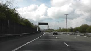 Driving On The M5 From J3 Birmingham West amp Central To J2 Dudley Oldbury Sandwell England [upl. by Neleb]