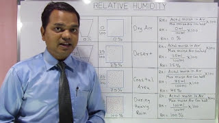 Relative Humidity in Hindi सापेक्षिक आर्द्रता [upl. by Yremrej]