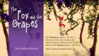 Fox and the Grapes Aesops Fables Latin Practice [upl. by Assitruc]