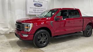 RAPID RED 2022 Ford F150 LARIAT Review  MacPhee Ford [upl. by Cliff]