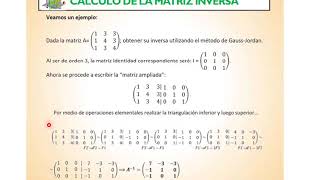 Matriz inversa Método de Gauss Jordan [upl. by Kaye]