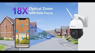 Foscam SD2X 18X Optical Zoom 1080P HD Outdoor PTZ Security Camera [upl. by Okihcim]