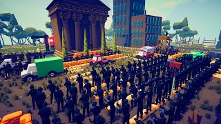 250x LSPD vs BANK ROBBERS  Totally Accurate Battle Simulator TABS [upl. by Urbain]