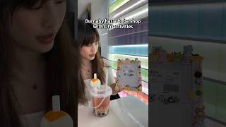 Boba Shop with DIY activities burnabybc bobatea vancouverbc [upl. by Atima]