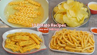 10 Amazing Potato Recipes  Collections  Potato Chip  French Fries  Potato Sticks  Potato Snacks [upl. by Daahsar]