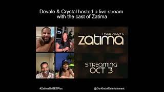 Tyler Perrys Zatima  Devale amp Crystal Hosted A Live Stream With The Cast [upl. by Sucerdor]