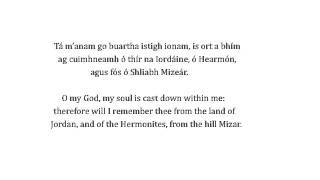 Psalm 42 in Gaelic by Richard Wilson [upl. by Eirrot]