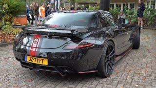 MercedesBenz RENNtech SLS AMG with Akrapovic Exhaust Sound amp Accelerations [upl. by Aretak]