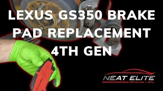 2014 4th Gen Lexus GS 350 Brembo Brake Pad Replacement [upl. by Diannne166]