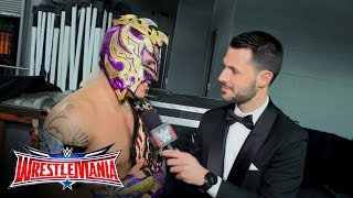 Kalisto comments on retaining the United States Championship WrestleMania 32 Exclusive Apr 3 2016 [upl. by Yruj443]