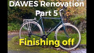 DAWES bike overhaul part 5 Finishing off Setting up gears amp brakes installing rack etc Reveal [upl. by Abigale]