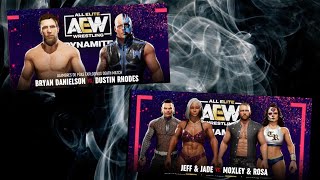 AEW Jeff Hardy amp Jade Cargill vs Moxley amp Tunder Rosa [upl. by Jacobah544]