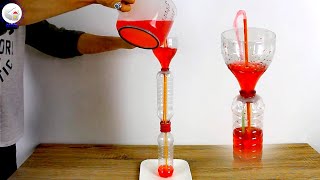 How to make herons fountain  experiments made of plastic bottles [upl. by Spillar]