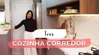 Cozinha pequena e estreita Conheça a cozinha corredor [upl. by Doraj]