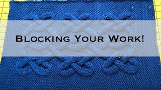 Blocking your Knitting [upl. by Ynatil]