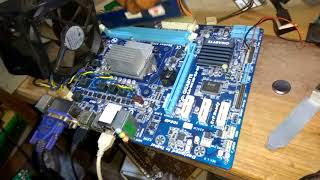 GIGABYTE H61 Matherboard Hidup mati BerulangUlang [upl. by Bethanne]