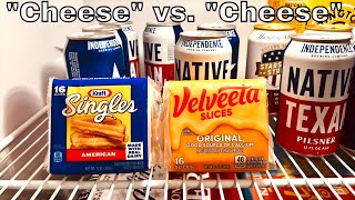 Kraft Singles vs Velveeta  quotCheese vs Cheesequot [upl. by Eskill]