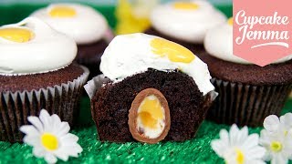 Easter Creme Egg Cupcake Recipe  Cupcake Jemma [upl. by Pheni]