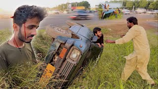 Hamara Accident Ho Gaya 😔 New Car Accident Prank on Father Zohaib Pendu  Zohaib Sabir Vlogs [upl. by Aninat]