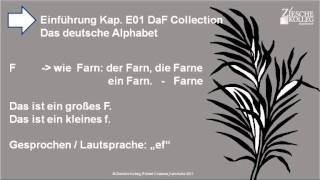 Kap Einführung 01 Das deutsche Alphabet F [upl. by Rodl]