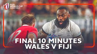 Relive an insane last 10 minutes  Wales v Fiji  Rugby World Cup 2023 [upl. by Ring54]