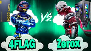 4FLAG📲 Vs ​ ZEROX FF 🖥️  Fight of Nepali🇳🇵 Fastest Players⚡️ [upl. by Linn319]