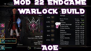 Neverwinter mod 22 Endgame Warlock Build [upl. by Amadas]