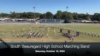 South Beauregard High School Marching Band at the DeRidder Marching Festival 2024 [upl. by Eustace789]