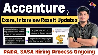 Accenture PADA SASA Exam Process Interview Result to Offer Letter Process  2024 2023 20222020 [upl. by Henigman]