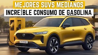 Los 7 mejores SUV medianos con un consumo de gasolina increíble 2024 [upl. by Trout]