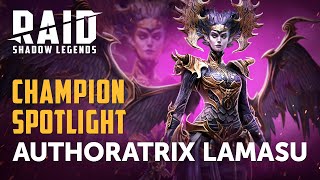 RAID Shadow Legends  Champion Spotlight  Authoratrix Lamasu [upl. by Jake920]