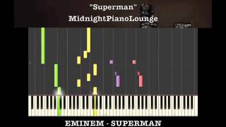 ♫ Superman by Eminem Piano Tutorial In A Minor ♫ [upl. by Rizan753]