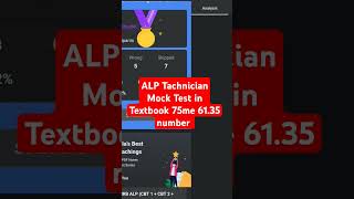 ALP Tachnician Mock Test in Textbook 75me 6135 number shortsvideo [upl. by Diogenes895]