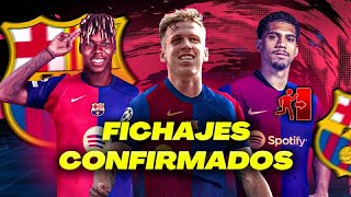 RUMORES Y FICHAJES YA CONFIRMADOS del FC BARCELONA [upl. by Werd]