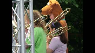 Whit Friday 2024  Lancaster University Brass Band  Greenfield Contest  Scooby Doo in Saddleworth [upl. by Butterworth]