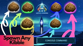 How to spawn and summon all kibble Types Ark Survival Ascended [upl. by Uah]