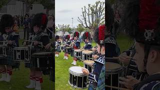 Highland Cathedral played by Ballater pipeband drumcorps in Tomintoul Moray scotland shorts [upl. by Pax760]