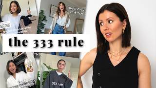 I tried Tiktoks viral 333 capsule wardrobe challenge 9 items 27 outfits [upl. by Mcgrath]