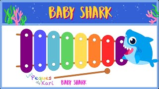 👏 Toca las notas de Baby Shark en tu Xilófono 💧🦈 [upl. by Marquita625]