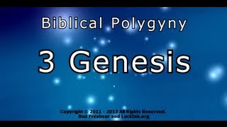 Biblical Polygyny Part 3 Genesis  by Dr Luck from Polygamy HQ [upl. by Enialehs]