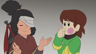 Interlopers Shots Buddy teaches Chara about neck breaks Undertale x LISA Animation [upl. by Rist972]