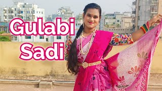 Gulabi Sadi Dance Cover New Marathi Song of Sanju Rathod  Ishika Sikdertrending gulabisadi [upl. by Yelsnit]