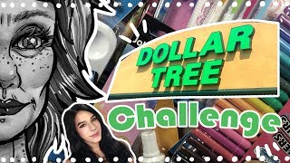 Dollar Tree Challenge  Emily Artful [upl. by Walli]