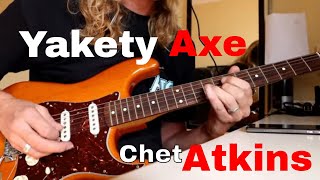 Chet Atkins Yakety Axe cover Benny Hill theme Must see [upl. by Eelorac723]