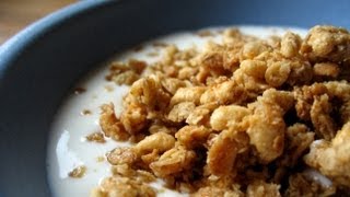 Müsli mit Sojamilch selber machen  einfachKochen Rezept Idee [upl. by Jochebed282]