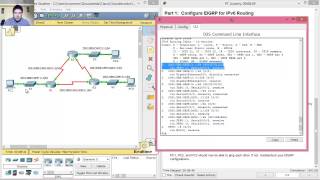 6434  7434 Packet Tracer  Configuring Basic EIGRP with IPv6 Routing [upl. by Onitnas]